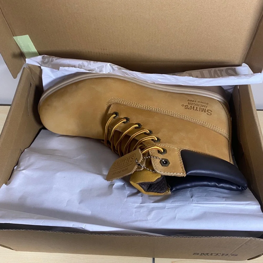 NEW Smiths American 6 Inch Wheat Lug Boots‎ Tan Work Boot Size 10